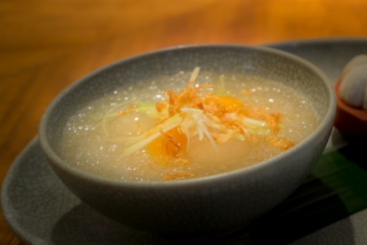 Tropical fruits in scented syrup Nahm Bangkok